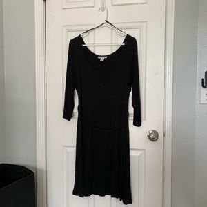 Black maternity dress